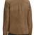Men's brown suede button leather leather jacket slim fit motor style