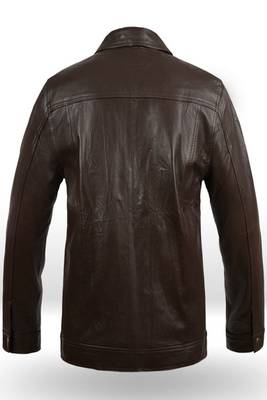 men's brown lambskin leather biker jacket classic moto zip style premium elegant 2