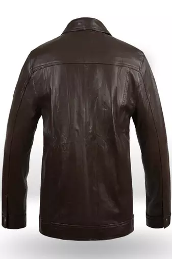 men's brown lambskin leather biker jacket classic moto zip style premium elegant