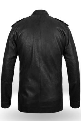 men's black lambskin leather biker jacket classic zip up style stylish 2