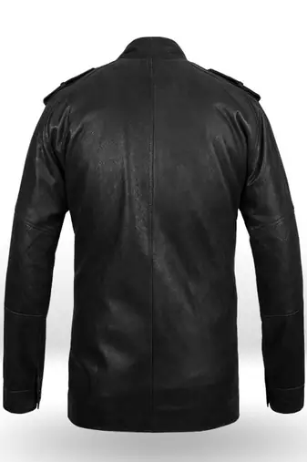 men's black lambskin leather biker jacket classic zip up style stylish