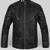 Classic leather black zip pockets lambskin jacket slim fit moto style