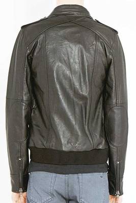 men's black lambskin leather biker jacket classic moto zip style stylish modern 2