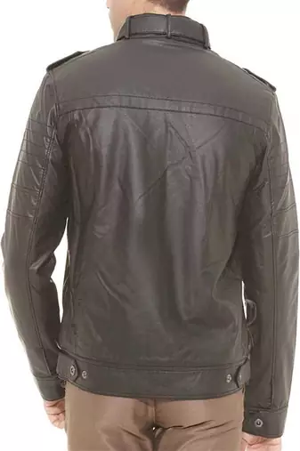 men's black lambskin leather jacket classic zip up style modern special