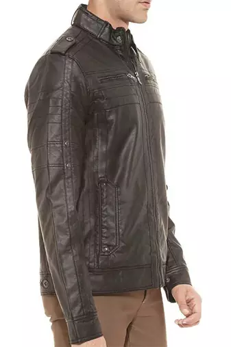 men's black lambskin leather jacket classic zip up style modern special