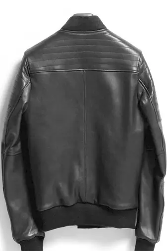 men's black lambskin leather biker jacket classic moto zip style stylish stylish