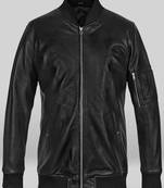 Classic black leather jacket pure lambskin motorcycle biker jacket
