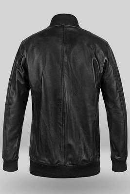 men's black lambskin leather biker jacket classic moto zip style stylish genuine 2
