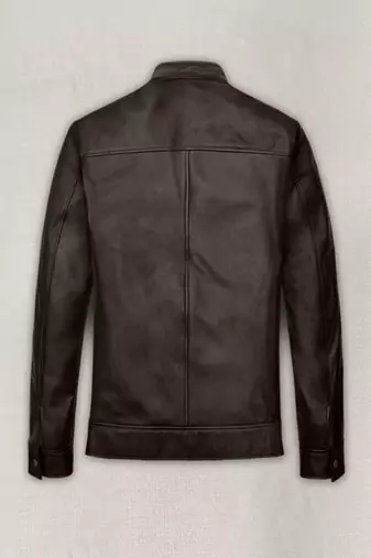 men's brown lambskin leather jacket classic zip up style high quality