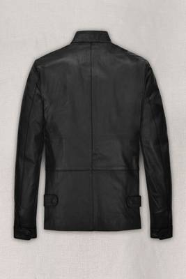 men's black lambskin leather biker jacket classic zip up style superior 2