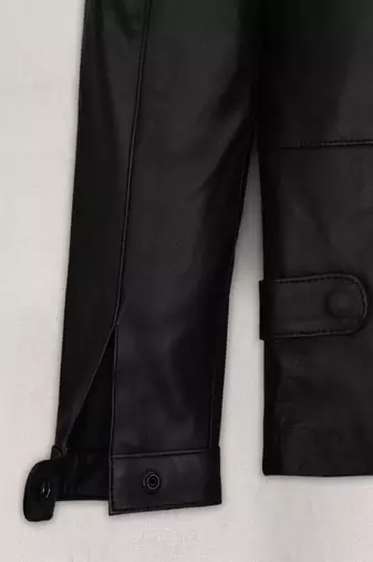 men's black lambskin leather biker jacket classic zip up style superior