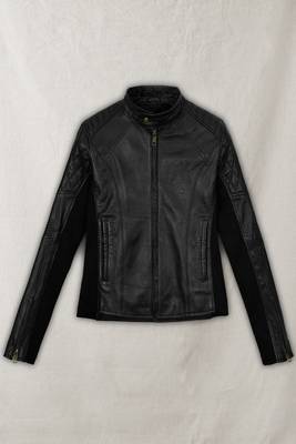 men's black lambskin leather biker jacket classic moto zip style stylish refined 1