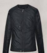 Stylish pure lambskin black leather jacket motorcycle jacket