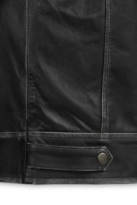 men's black lambskin leather biker jacket vintage inspired look elegant 4