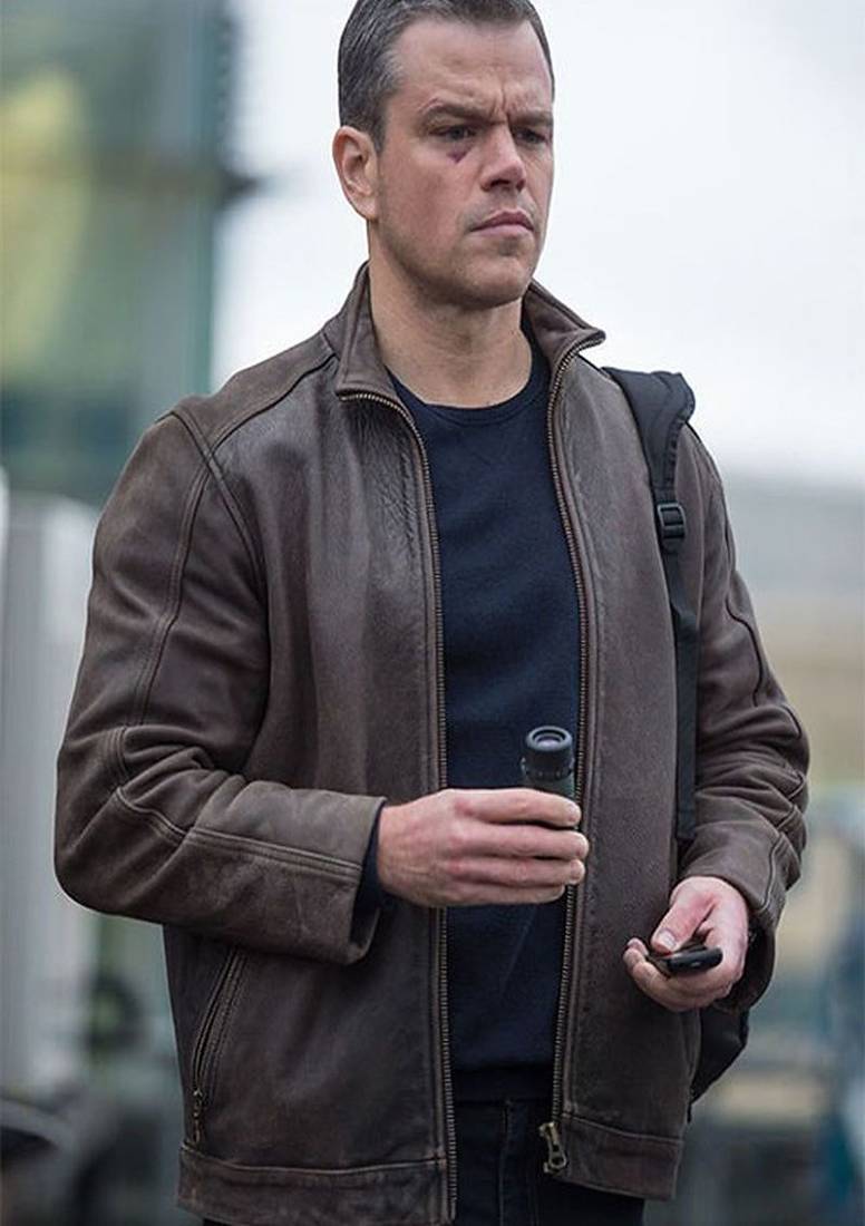 Classic vintage brown stylish pure lambskin black leather jacket motorcycle jacket