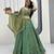 Sea Green Color  Embroidery beats& Sequence Work Silk Lahenga Choli Set