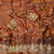 Orange color embroidery sequence border work Chiffon Saree