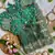 Sea Green color embroidery sequence border work Chiffon Saree