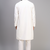 off white silk kurta pant with embroidery detail