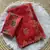 Red Color Bandhani patch work Kota doriya Saree
