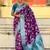 Purple woven self design pure silk banarasi saree with blouse
