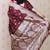 Maroon woven self design pure silk banarasi saree with blouse