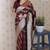 Maroon woven self design pure silk banarasi saree with blouse