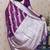 Purple woven self design pure silk banarasi saree with blouse