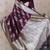 Wine woven self design pure silk banarasi saree with blouse