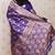 Violet woven self design pure silk banarasi saree with blouse