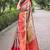 Pink woven self design embellished pure silk saree with blouse