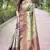 Purple woven self design embellished pure silk saree with blouse