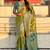 Green woven self design embellished tissue kanjivaram saree with blouse