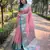 Pink woven self design embellished tissue kanjivaram saree with blouse