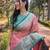 Pink woven self design embellished tissue kanjivaram saree with blouse
