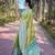 Green woven self design embellished tissue kanjivaram saree with blouse