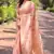 Pink woven embellished organza kanjivaram saree with blouse
