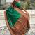 Green woven self design pure silk paithani saree with blouse