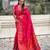 Pink woven self design pure silk paithani saree with blouse