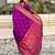 Purple woven self design pure silk paithani saree with blouse