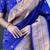 Violet woven self design pure silk paithani saree with blouse