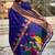 Violet woven self design pure silk paithani saree with blouse