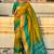Mehendi woven self design pure silk paithani saree with blouse