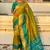 Mehendi woven self design pure silk paithani saree with blouse