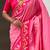 Baby pink woven self design pure silk paithani saree with blouse
