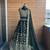 Dark Green Faux Georgette Lehenga Choli with Zari & Sequins Embroidery