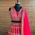 Pink And Orange Faux Georgette Sequins & Zari Embroidered Lehenga Choli Se