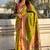 Mehendi woven self design pure silk paithani saree with blouse