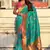 Sea green woven self design pure silk paithani saree with blouse