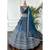 Royal Blue Faux Georgette Sequins & Zari Embroidered Lehenga Choli
